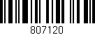 Código de barras (EAN, GTIN, SKU, ISBN): '807120'