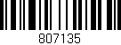 Código de barras (EAN, GTIN, SKU, ISBN): '807135'