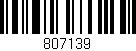 Código de barras (EAN, GTIN, SKU, ISBN): '807139'
