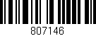 Código de barras (EAN, GTIN, SKU, ISBN): '807146'