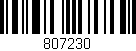 Código de barras (EAN, GTIN, SKU, ISBN): '807230'