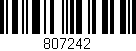 Código de barras (EAN, GTIN, SKU, ISBN): '807242'