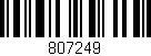 Código de barras (EAN, GTIN, SKU, ISBN): '807249'