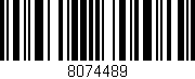 Código de barras (EAN, GTIN, SKU, ISBN): '8074489'