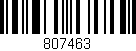 Código de barras (EAN, GTIN, SKU, ISBN): '807463'