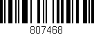 Código de barras (EAN, GTIN, SKU, ISBN): '807468'