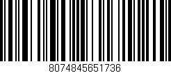 Código de barras (EAN, GTIN, SKU, ISBN): '8074845651736'