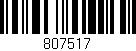 Código de barras (EAN, GTIN, SKU, ISBN): '807517'