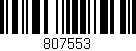 Código de barras (EAN, GTIN, SKU, ISBN): '807553'