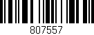Código de barras (EAN, GTIN, SKU, ISBN): '807557'