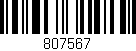 Código de barras (EAN, GTIN, SKU, ISBN): '807567'