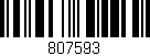 Código de barras (EAN, GTIN, SKU, ISBN): '807593'