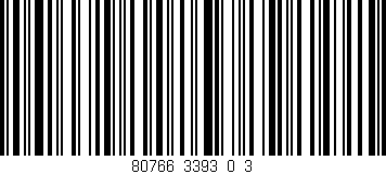 Código de barras (EAN, GTIN, SKU, ISBN): '80766_3393_0_3'