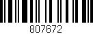 Código de barras (EAN, GTIN, SKU, ISBN): '807672'