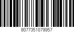 Código de barras (EAN, GTIN, SKU, ISBN): '8077351079957'
