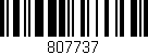 Código de barras (EAN, GTIN, SKU, ISBN): '807737'