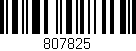 Código de barras (EAN, GTIN, SKU, ISBN): '807825'