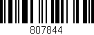 Código de barras (EAN, GTIN, SKU, ISBN): '807844'