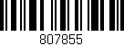 Código de barras (EAN, GTIN, SKU, ISBN): '807855'