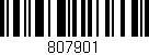 Código de barras (EAN, GTIN, SKU, ISBN): '807901'