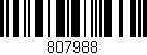 Código de barras (EAN, GTIN, SKU, ISBN): '807988'