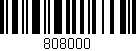 Código de barras (EAN, GTIN, SKU, ISBN): '808000'