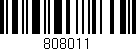 Código de barras (EAN, GTIN, SKU, ISBN): '808011'