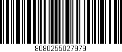 Código de barras (EAN, GTIN, SKU, ISBN): '8080255027979'