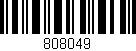 Código de barras (EAN, GTIN, SKU, ISBN): '808049'