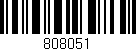 Código de barras (EAN, GTIN, SKU, ISBN): '808051'