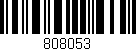 Código de barras (EAN, GTIN, SKU, ISBN): '808053'