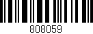 Código de barras (EAN, GTIN, SKU, ISBN): '808059'