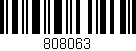 Código de barras (EAN, GTIN, SKU, ISBN): '808063'