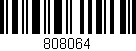 Código de barras (EAN, GTIN, SKU, ISBN): '808064'