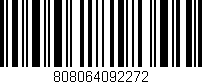 Código de barras (EAN, GTIN, SKU, ISBN): '808064092272'