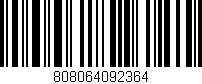 Código de barras (EAN, GTIN, SKU, ISBN): '808064092364'