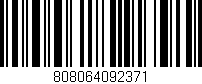 Código de barras (EAN, GTIN, SKU, ISBN): '808064092371'