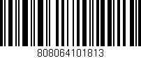 Código de barras (EAN, GTIN, SKU, ISBN): '808064101813'