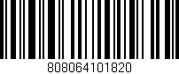 Código de barras (EAN, GTIN, SKU, ISBN): '808064101820'