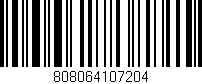 Código de barras (EAN, GTIN, SKU, ISBN): '808064107204'