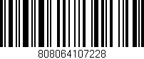 Código de barras (EAN, GTIN, SKU, ISBN): '808064107228'