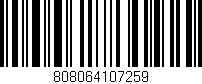 Código de barras (EAN, GTIN, SKU, ISBN): '808064107259'