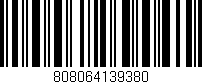 Código de barras (EAN, GTIN, SKU, ISBN): '808064139380'