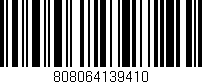 Código de barras (EAN, GTIN, SKU, ISBN): '808064139410'