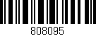 Código de barras (EAN, GTIN, SKU, ISBN): '808095'