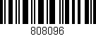 Código de barras (EAN, GTIN, SKU, ISBN): '808096'