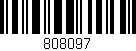 Código de barras (EAN, GTIN, SKU, ISBN): '808097'