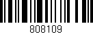 Código de barras (EAN, GTIN, SKU, ISBN): '808109'