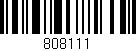 Código de barras (EAN, GTIN, SKU, ISBN): '808111'