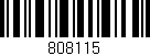 Código de barras (EAN, GTIN, SKU, ISBN): '808115'